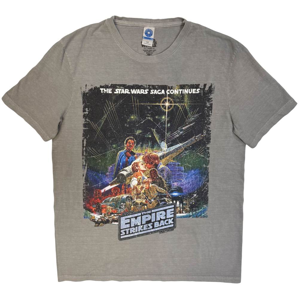 Disney Star Wars - TESB Kiss Heren Tshirt - Grijs